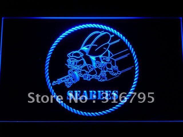 US Navy Seabees LED Neon Sign