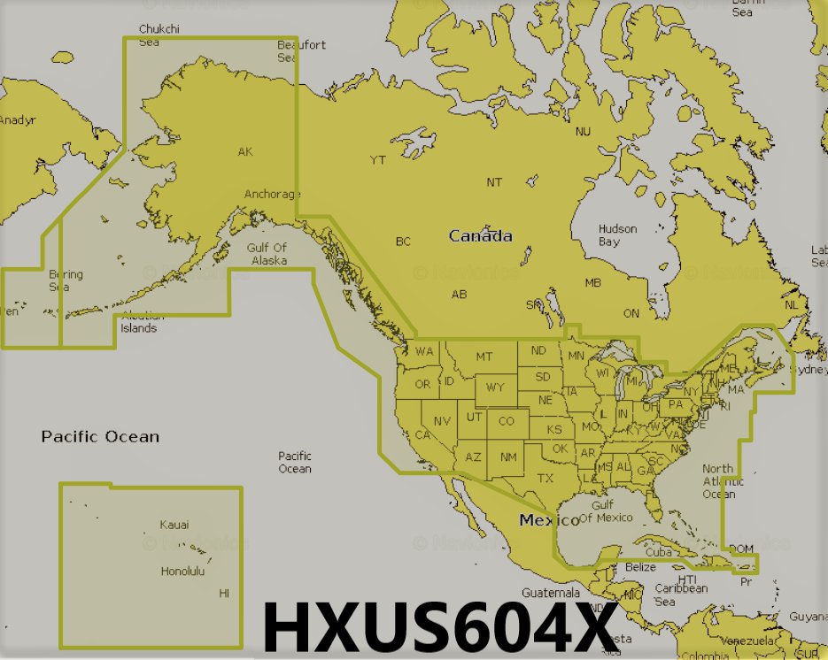 HXUS604X BlueChart G2 MARINE GPS MAP FOR GARMIN GPS/SOUNDER