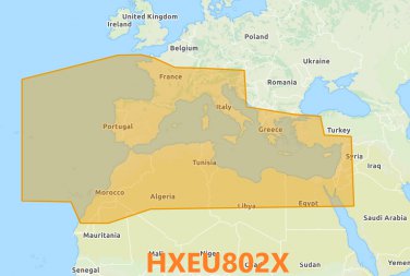 HXEU802X BlueChart G2 MARINE GPS MAP FOR GARMIN GPS/SOUNDER