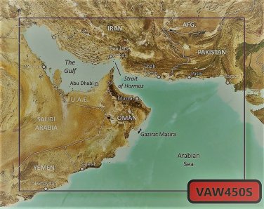 VAW450S BlueChart G2 MARINE GPS MAP FOR GARMIN GPS