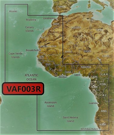 VAF003R BlueChart G2 MARINE GPS MAP FOR GARMIN GPS