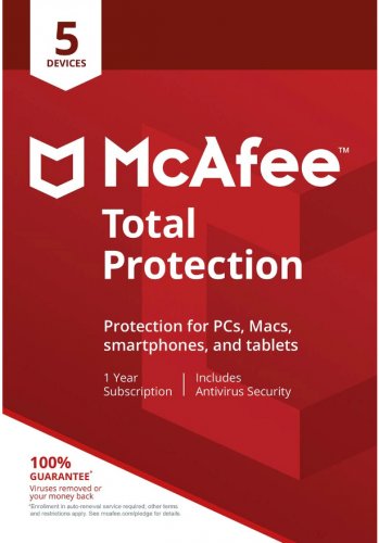 McAfee Total Protection 5 Devices/ PC/ Users 1 Year Global Instant delivery Download