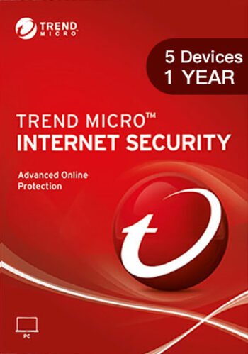 Trend Micro Internet Security  5 Devices/ PC/ Users 1 Year Global Instant delivery Download