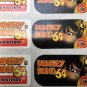 10 Vintage EXTREMELY RARE 1994 Nintendo Donkey Kong 64 Promo Stickers~SNES Wii