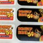 10 Vintage EXTREMELY RARE 1994 Nintendo Donkey Kong 64 Promo Stickers~SNES Wii