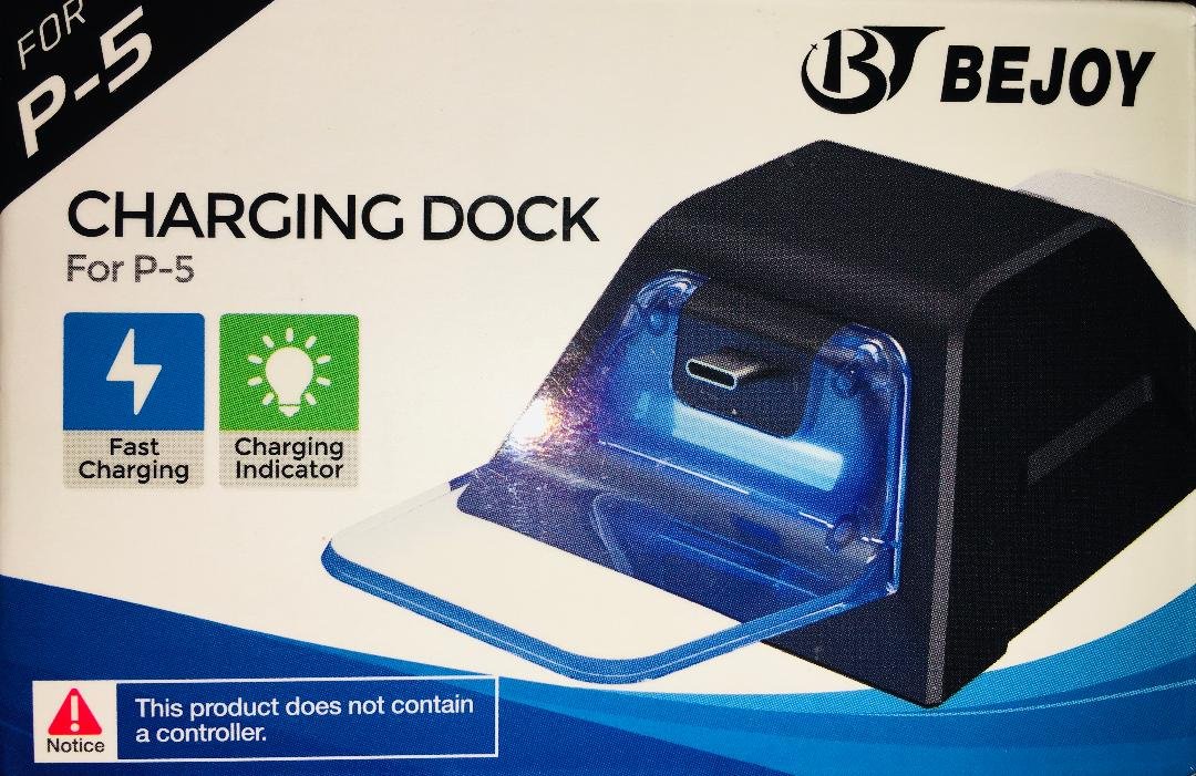BEJOY PS5 Controller Charging Station with LED Indicator ~ FAST FREE SHIPPING !