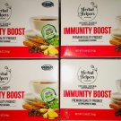 4 Boxes(80 Tea Bags) Herbal Helpers IMMUNITY BOOST 100% NATURAL ~FAST FREE SHIP