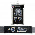 NEW NFL Rams Seat Belt Pads Velour Pair by Fremont Die ~ FAST FREE SHIPPING !