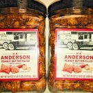2 Jars H.K. Anderson Peanut Butter Filled Pretzel Nuggets 24oz ~ FAST FREE SHIP!