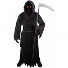 Grim Reaper Costume With Light Up LED fade glasses Youth M (8-10) Gloves & Belt