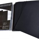 100ct BLACK BNC Leather Texture Paper Binding Presentation Covers 8.75"X11.25"in
