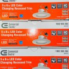 3 Commercial Electric 5 & 6in LED Color Changing(5 SETTINGS) Recessed Trim Lites