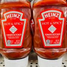 2 Bottles Heinz Hot & Spicy Tomato Ketchup w/Tabasco Kosher 14oz ~ FREE SHIPPING