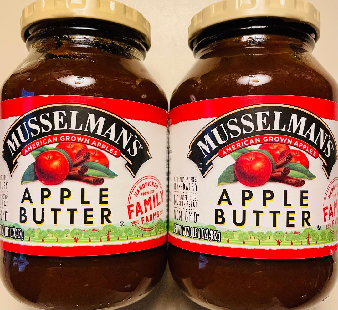 2 Glass Jars Musselman's Apple Butter (Made In The USA) ~ FREE SHIPPING ! ~