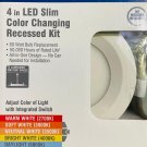 NEW Commercial Electric 4in LED Slim Color Changing Recessed Kit ~ FREE SHIPPING