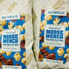 2 Bags MOOSE MUNCH Milk Chocolate Gourmet Popcorn 14oz ~ FAST FREE SHIPPING ! ~