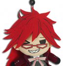 Black Butler 3'' Plush Key Chain Grell NEW w/Tag & SEALED In Manufacturer Bag