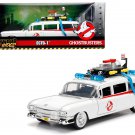 NEW 1959 Cadillac Ambulance Ecto-1 White "Ghostbusters" 1/24 Diecast Car by Jada