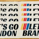 Lot of 10 Vinyl "Let's Go Brandon" Stickers 7" x 3" *~ FAST FREE SHIPPING ! ~*
