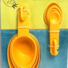 Comfort & Co. Measuring Cups & Spoons Yellow 9PC Set Kitchen Cooking Baking