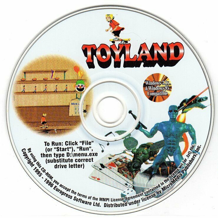 TOYLAND (PC-CD, 1996) for Windows - NEW CD in SLEEVE