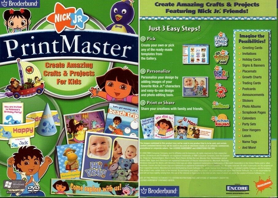 Print Master - Nick Jr. Edition for Windows 