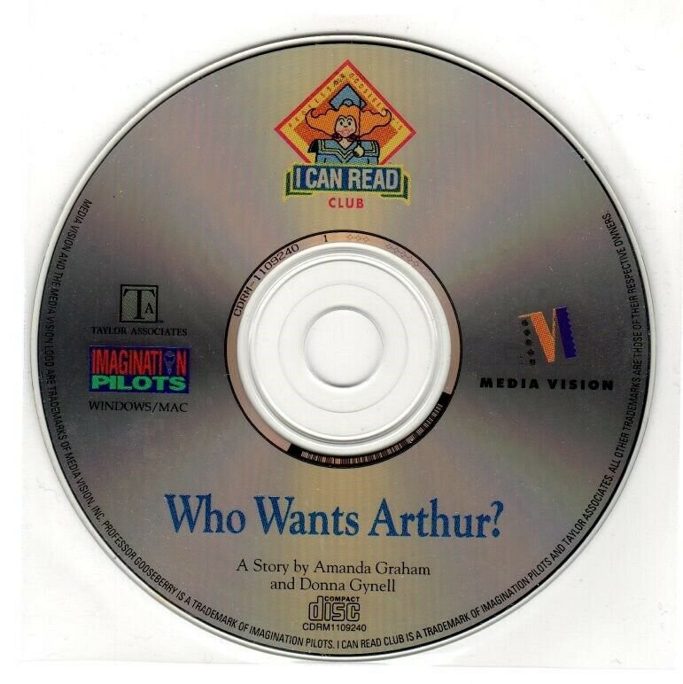 Who Wants Arthur? (Ages 3-6) (CD, 1993) for Win/Mac - NEW CD in SLEEVE