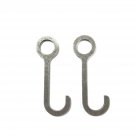AR500 6" Target Hanger Hook 3/4" SCH40 Pipe 1" Tube Round Bar Set Of 2