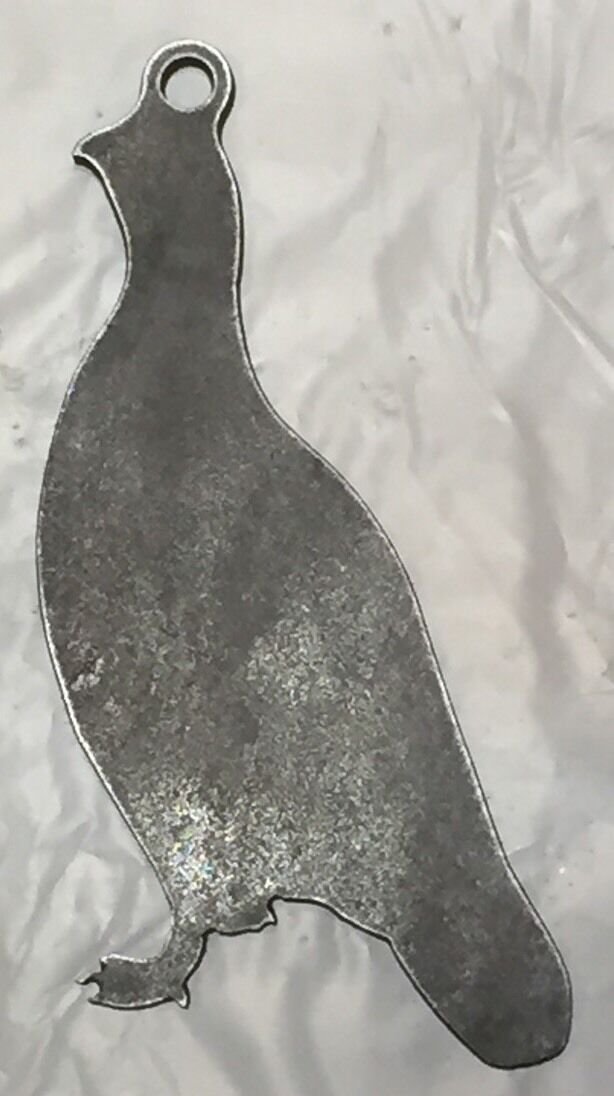 Ar500 Bird Quail Pheasant Silhouette Steel Target Gong 12" X 7" X 3/8"