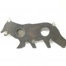 3/8" AR500 24"X 10" Reactive Coyote Silhouette Steel Target Gong 3/8" AR500 24"X 10" Reactive Coyote Silhouette Steel Target Gong