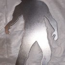 Zombie Silhouette Steel Target Gong 7" X 12" X 1/4"