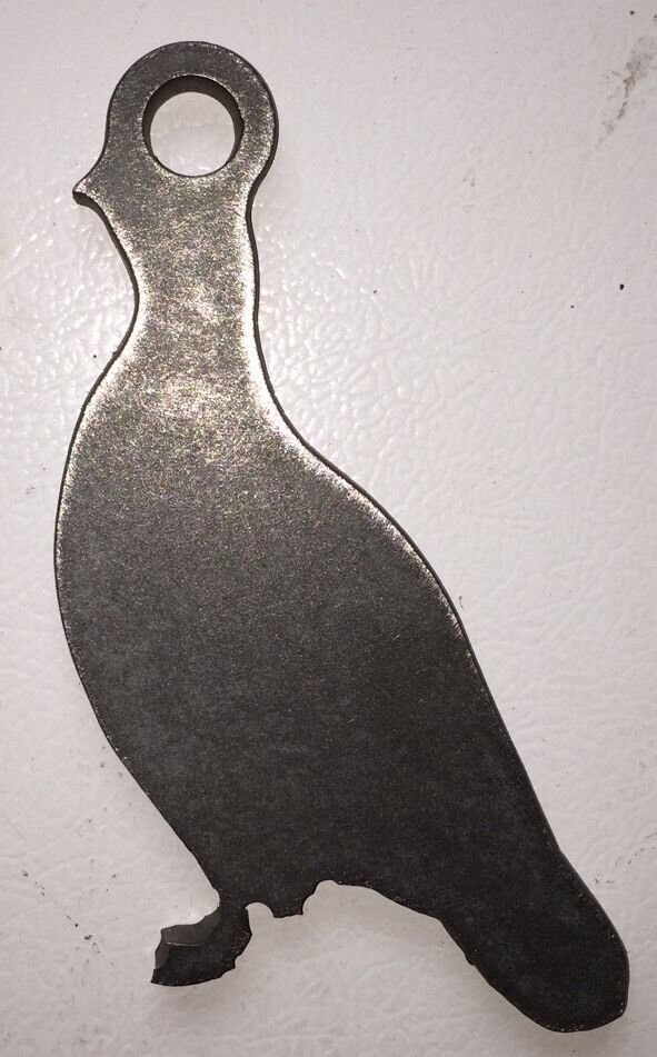 AR500 Bird Quail Pheasant Silhouette Steel Target Gong 7" X 4" X 3/8"