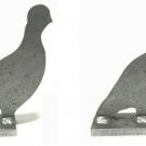 AR500 Bird Silhouette Animal Steel Knock-Over Target 7”X 4”X 3/8” Set of 2