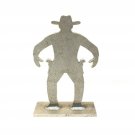 AR500 Cowboy Silhouette Steel Knock-Over Target 12”X 8”X 3/8”