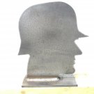 AR500 Nazi Head Silhouette Steel Target Knock-Over 8”X 12”X 3/8”