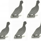 AR500 Bird Silhouette Animal Steel Knock-Over Target 7”X 4”X 3/8” Set of 5