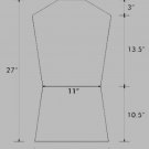 Custom 1/4" AR500 Target 27" X 15"