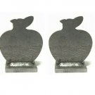 AR500 Apple Silhouette Steel Knock-Over Target 3/8" Set of 2 AR500 Apple Silhouette Steel Knock-Over Target 3/8" Set of 2