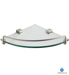 Fresca Ottimo FAC0448BN Corner Glass Shelf - Brushed Nickel
