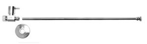 Mountain Plumbing MT5122L-NL/PN Lever Handle Toilet Straight Supply Kit - Lead Free - Polished Nic