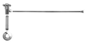 Mountain Plumbing MT4800X-NL/SB Cross Handle Toilet Angle Supply Kit - Lead Free - Satin Brass