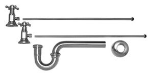 Mountain Plumbing MT8103-NL/PVD Brass Lav Supply Kits W/P-Trap - Lead Free - Polished Brass