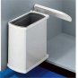 Richelieu 341830 Kitchen Under Cabinet Waste Bin - 18 Liter - White Metal