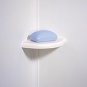 Swanstone ES-2-037 Corner 1/2" x 8-1/2" x 5" Soap Dish - Bone - Set of Two