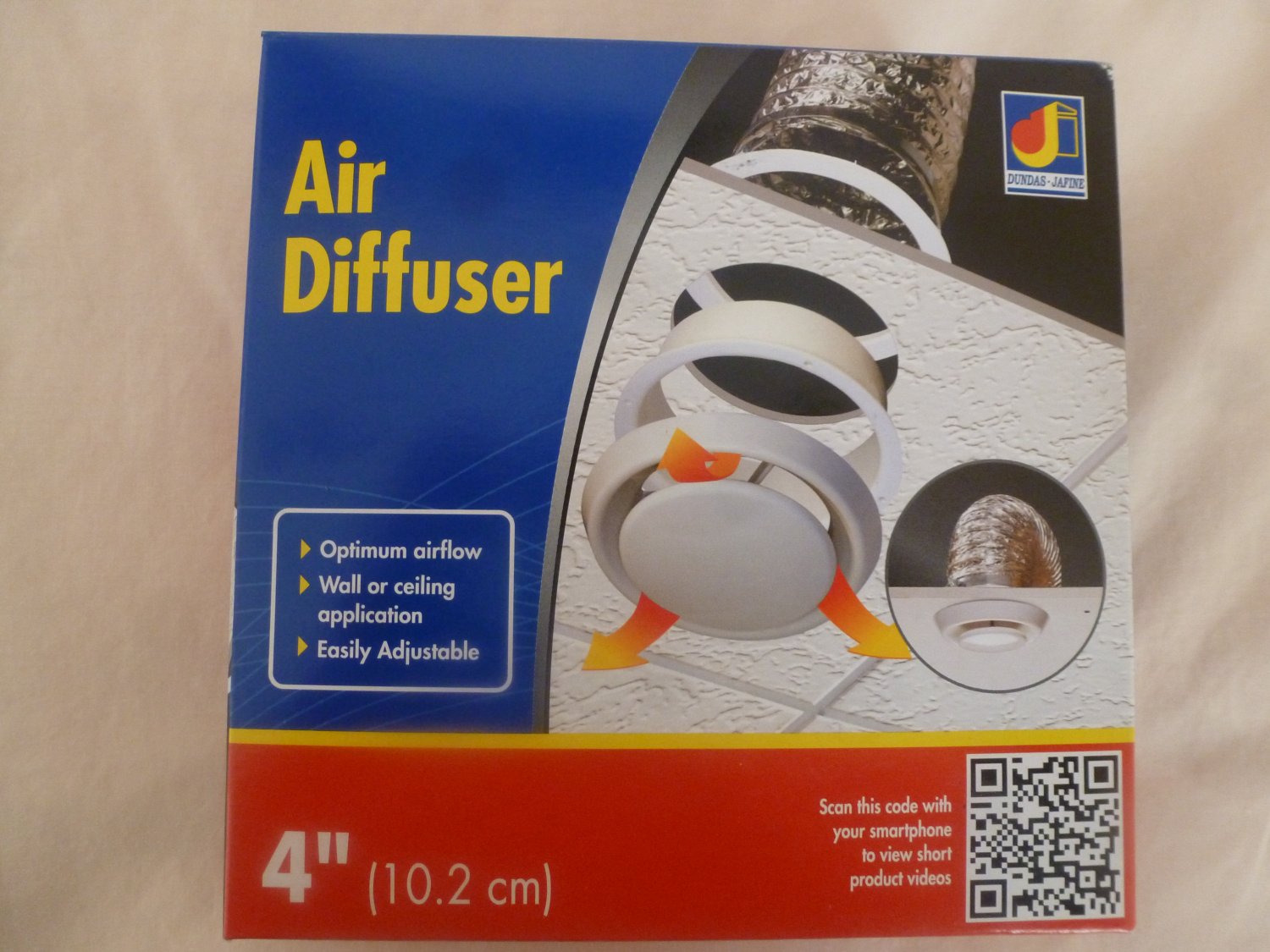 Dundas Jafine DF4WZW 4" Air Diffuser for Optimum Air Flow