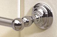 Valsan Kingston 66345ES 19 1/2" Towel Rail - Bar - Satin Nickel