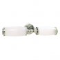 Valsan Astoria 30951CR Bathroom Double Wall Light W/Glass Tube Shades - Chrome