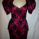 Black and Red Gown