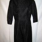 Black Dress with Brocade Fabric