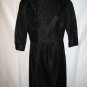 Black Dress with Brocade Fabric